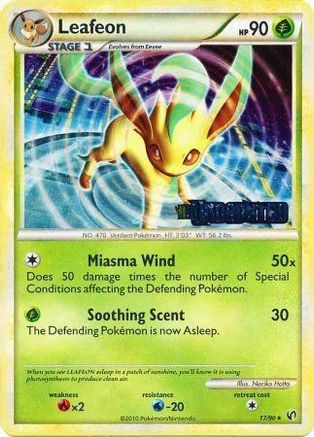 Leafeon (Prerelease) 017/90  - Holofoil HGSS Promos - Promo