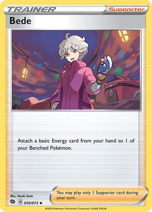 Bede 050/73  - Reverse Holofoil Champions Path - Uncommon