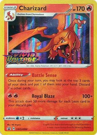 Charizard (Prerelease) [Staff] SWSH066  - Holofoil SWSH Sword & Shield Promo Cards - Promo