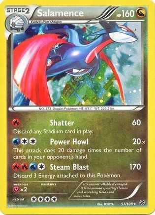 Salamence (Cosmos Holo) 057/108  - Holofoil Blister Exclusives - Promo