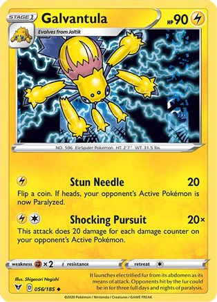 Galvantula 056/185  - Reverse Holofoil SWSH04 Vivid Voltage - Uncommon