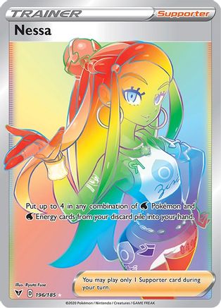 Nessa (Secret) 196/185  - Holofoil SWSH04 Vivid Voltage - Secret Rare
