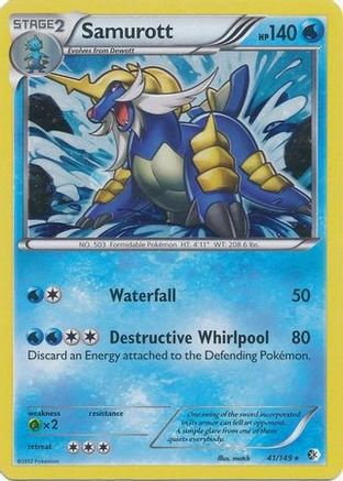 Samurott (Cosmos Holo) 041/149  - Holofoil Blister Exclusives - Promo