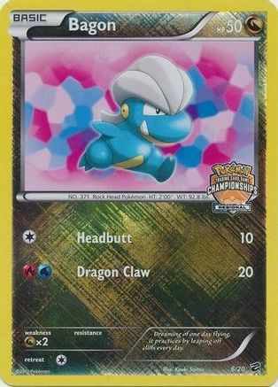 Bagon (Regional Championships) 006/20  - Holofoil League & Championship Cards - Promo
