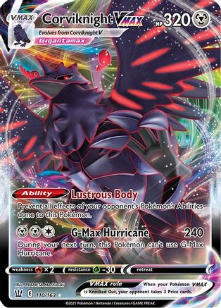 Corviknight VMAX 110/163  - Holofoil SWSH05 Battle Styles - Ultra Rare