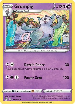 Grumpig 056/163  SWSH05 Battle Styles - Uncommon