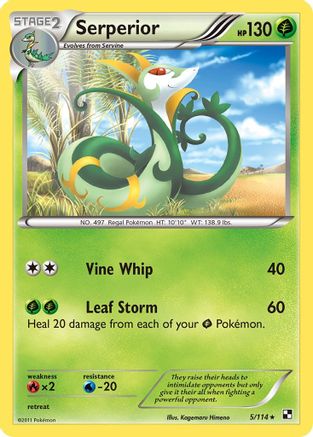 Serperior (Green Tornado Theme Deck Exclusive) 005/114  Deck Exclusives - Rare