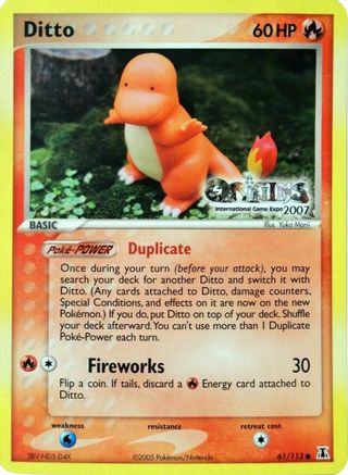 Ditto (Origins International Game Expo 2007) 061/113  Nintendo Promos - Promo