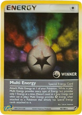 Multi Energy (Special) (Special) - 93/100 [Winner] 093/100  - Holofoil League & Championship Cards - Promo