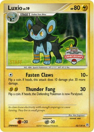 Luxio (State Championships) [Staff] 052/130  League & Championship Cards - Promo