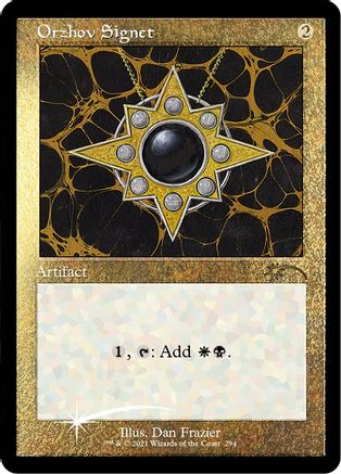 Orzhov Signet (Foil Etched) (SLD-294) - Secret Lair Drop Series Foil