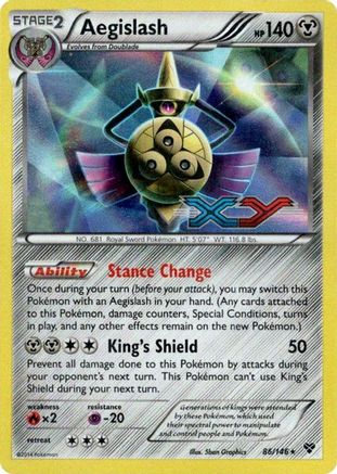 Aegislash (Prerelease) 086/146  - Holofoil XY Promos - Promo