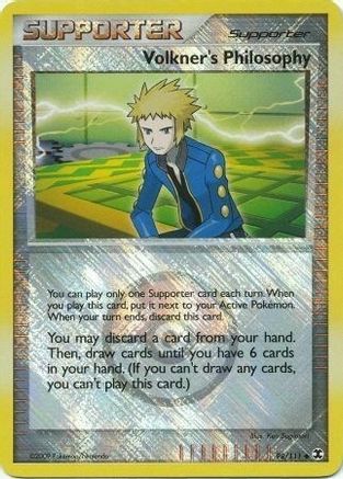 Volkner's Philosophy (Player Reward) 098/111  - Reverse Holofoil League & Championship Cards - Promo