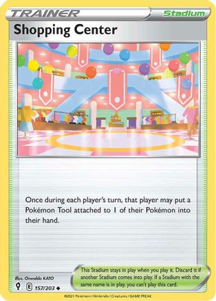Shopping Center 157/203  - Reverse Holofoil SWSH07 Evolving Skies - Uncommon
