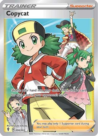 Copycat (Full Art) 200/203  - Holofoil SWSH07 Evolving Skies - Ultra Rare