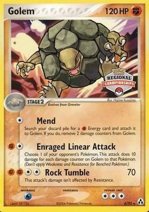 Golem (Regional Championships) 006/92  League & Championship Cards - Promo