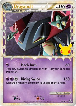 Dragapult (Prime) (Prime) - SWSH132 SWSH132  - Holofoil Jumbo Cards - Promo