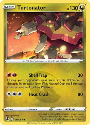 Turtonator 198/264  SWSH08 Fusion Strike - Uncommon