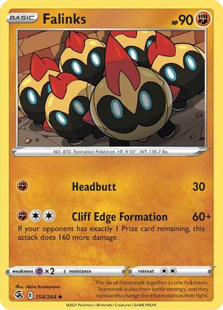 Falinks (154) (154) 154/264  - Reverse Holofoil SWSH08 Fusion Strike - Uncommon