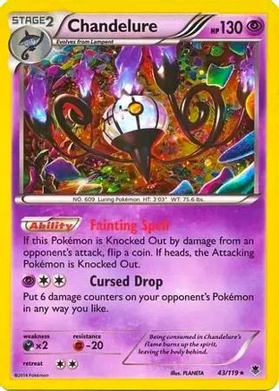 Chandelure (Cosmos Holo) 043/119  - Holofoil Blister Exclusives - Promo