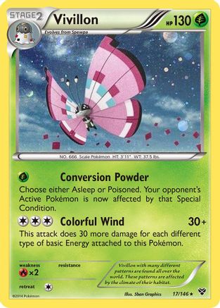 Vivillon (Cosmos Holo) 017/146  - Holofoil Blister Exclusives - Promo