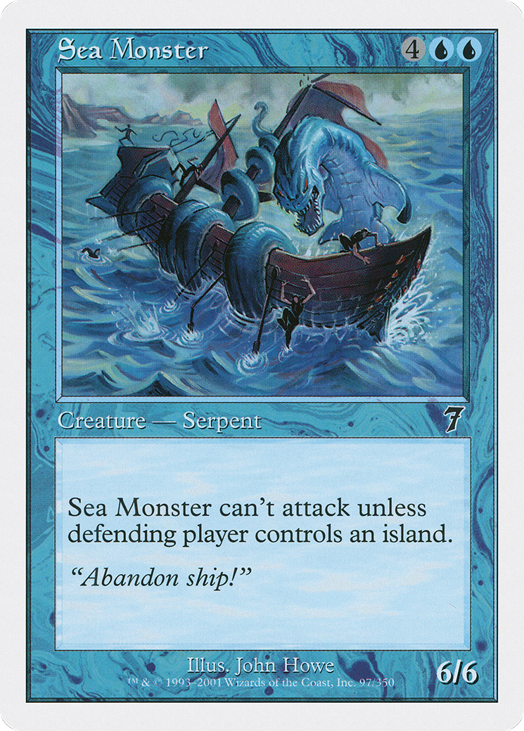Sea Monster (7ED-97★) - 7th Edition Foil