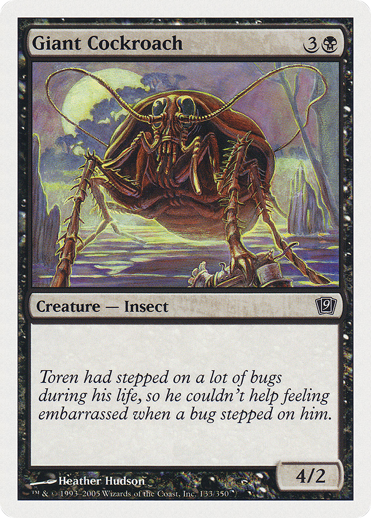 Giant Cockroach (9ED-133★) - 9th Edition Foil