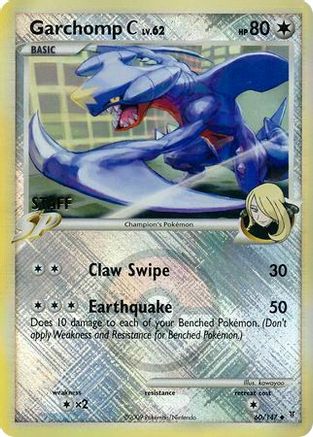 Garchomp C (League Promo) [Staff] 060/147  - Reverse Holofoil League & Championship Cards - Promo