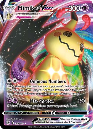 Mimikyu VMAX 069/172  - Holofoil SWSH09 Brilliant Stars - Ultra Rare