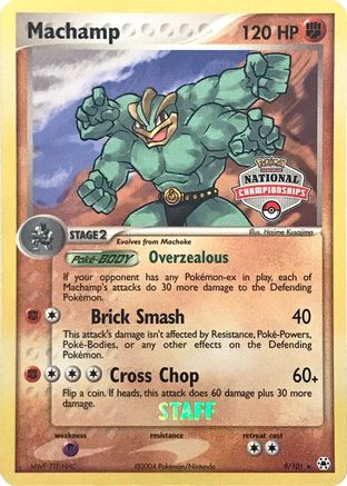 Machamp (National Championships) [Staff] 009/101  League & Championship Cards - Promo