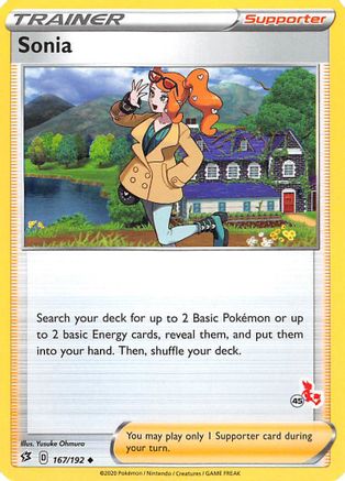 Sonia (#45 Cinderace Stamped) 167/192  Battle Academy 2022 - Promo