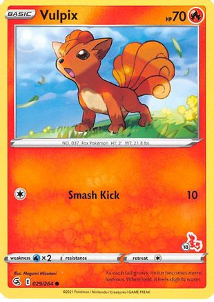 Vulpix (#18 Cinderace Stamped) 029/264  Battle Academy 2022 - Promo