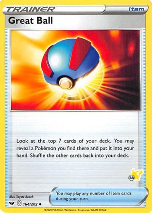 Great Ball (#38 Pikachu Stamped) 164/202  Battle Academy 2022 - Promo