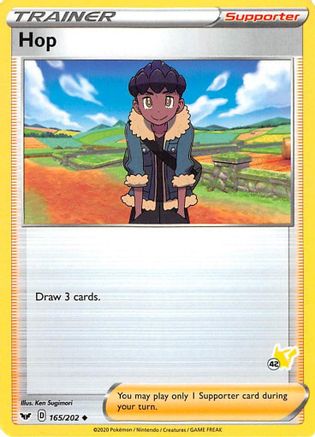 Hop (#42 Pikachu Stamped) 165/202  Battle Academy 2022 - Promo