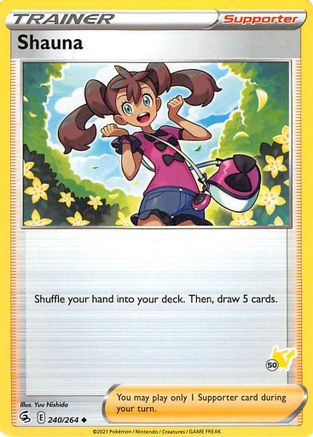 Shauna (#50 Pikachu Stamped) 240/264  Battle Academy 2022 - Promo