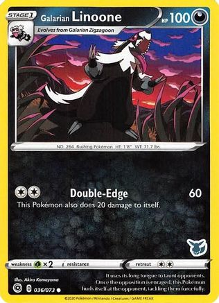 Galarian Linoone (Eevee Stamped) 036/073  Battle Academy 2022 - Promo