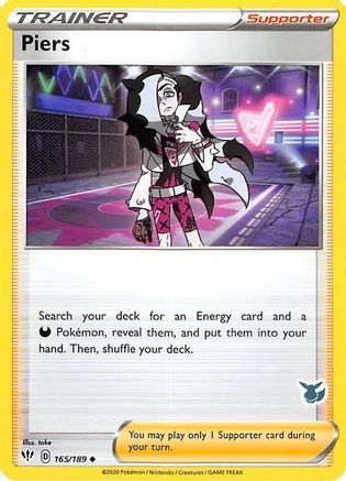 Piers (Eevee Stamped) 165/189  Battle Academy 2022 - Promo