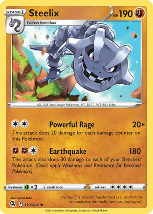 Steelix 139/264  Deck Exclusives - Rare