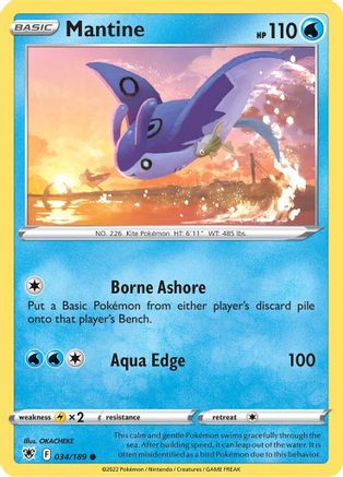 Mantine 034/189  SWSH10 Astral Radiance - Common