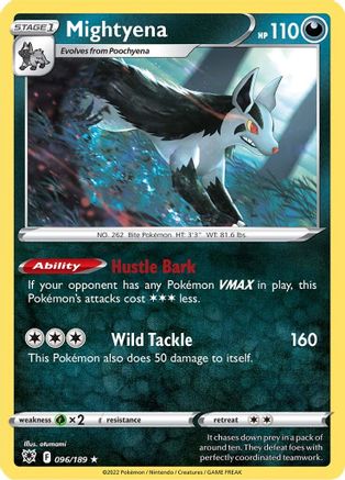 Mightyena 096/189  SWSH10 Astral Radiance - Rare