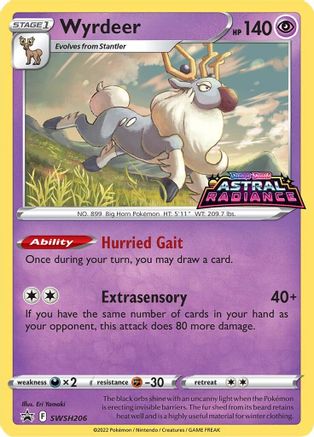 Wyrdeer SWSH206  - Holofoil SWSH Sword & Shield Promo Cards - Promo