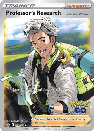 Professor's Research (Full Art) 078/078  - Holofoil Pokemon GO - Ultra Rare