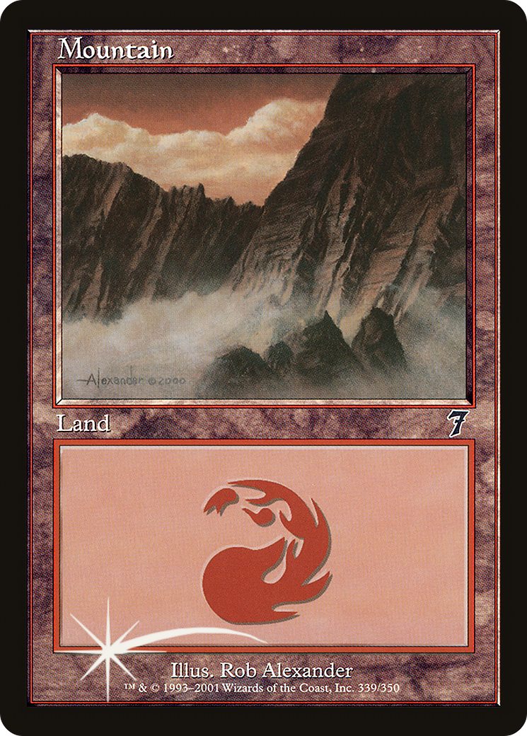 Mountain (7ED-339★) - 7th Edition Foil