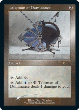 Talisman of Dominance (Retro Frame) (Foil Etched) (SLD-1053) - Secret Lair Drop Series Foil