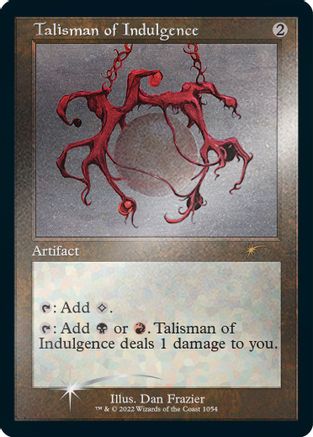 Talisman of Indulgence (Retro Frame) (Foil Etched) (SLD-1054) - Secret Lair Drop Series Foil