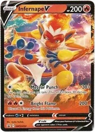 Infernape V SWSH252  - Holofoil SWSH Sword & Shield Promo Cards - Promo