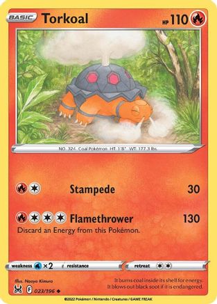 Torkoal 023/196  SWSH11 Lost Origin - Uncommon