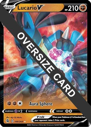 Lucario V 146/264  - Holofoil Jumbo Cards - Ultra Rare