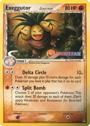 Exeggutor (Delta Species) (Delta Species) - 41/110  041/110  Nintendo Promos - Promo
