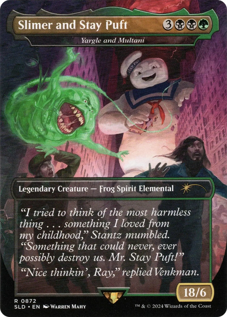 Yargle and Multani (SLD-872) - Secret Lair Drop / Slimer and Stay Puft (Borderless)